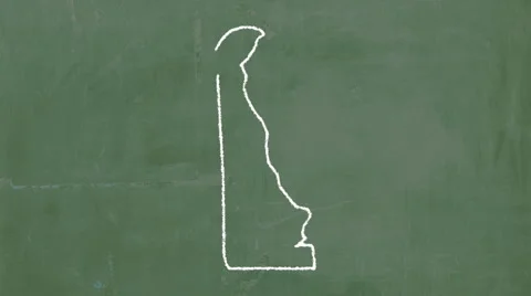 Delaware Chalkboard Video stock 3551624