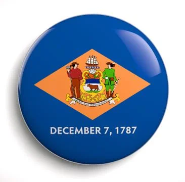 Delaware flag Stock Illustration