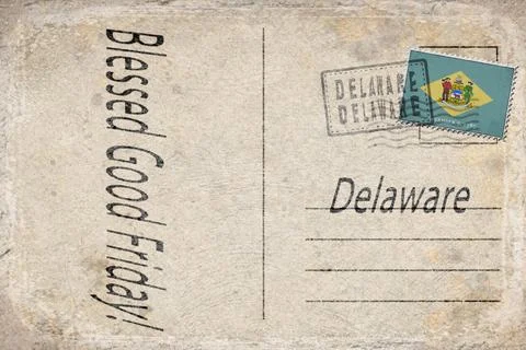 Delaware Good Friday State Holiday Background Stock Illustration
