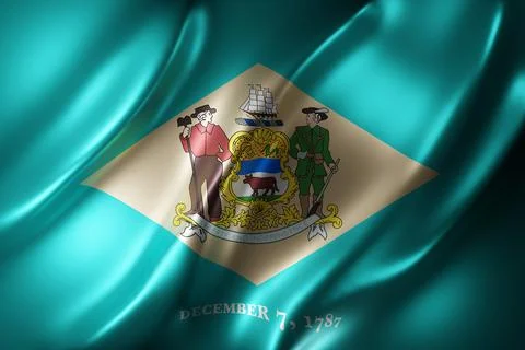 Delaware State flag Stock Illustration