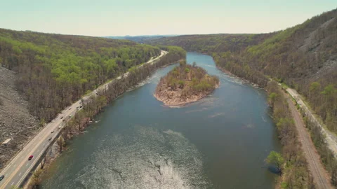 Delaware Water Gap 스톡 동영상 195038662