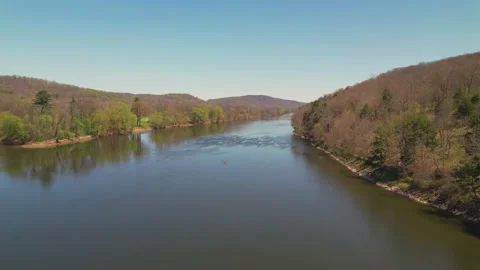 Delaware Water Gap Shawnee 스톡 동영상 195038572