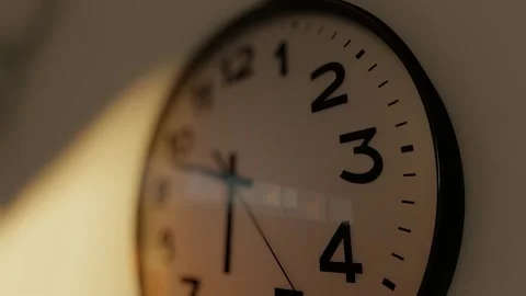 Delay clock time passing abstract concept Stock Footage 305015038