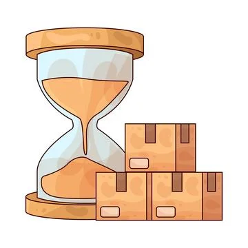 Delay Delivery illustration イラスト素材