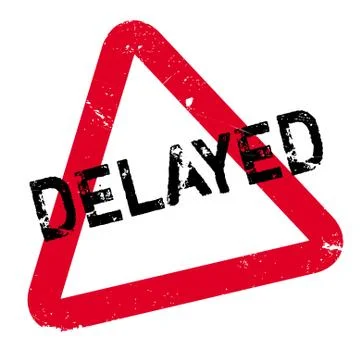 Delayed rubber stamp Stock Illustration