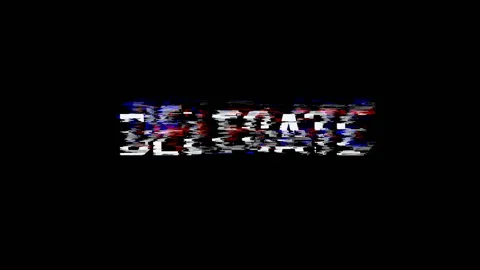 Delegate. Animation of Text With Glitch Effect Video stock 127107597