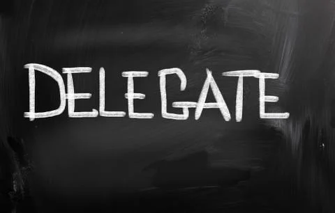 Delegate concept Stock Illustration