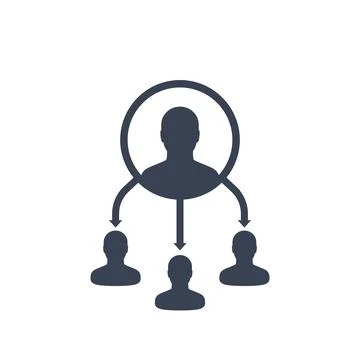 Delegate vector icon Stock Illustration