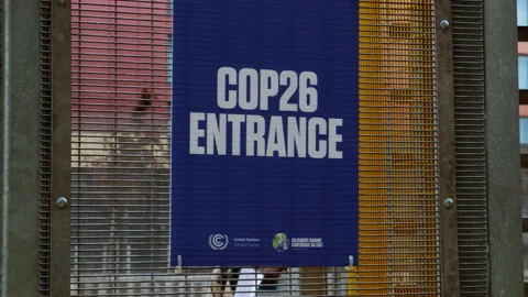 Delegates Entering COP 26 in Glasgow, Scotland, UK Stock Footage 164268110