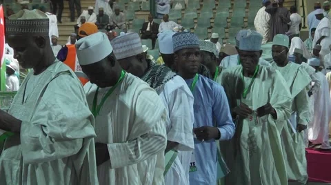 Delegates Vote at PDP National Primaries2 Stock Footage 58021431