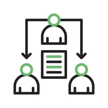 Delegating Task Icon Image. Stock Illustration