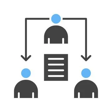 Delegating Task Icon Image. Stock Illustration