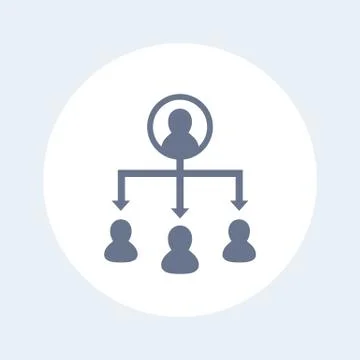 Delegation icon Stock Illustration