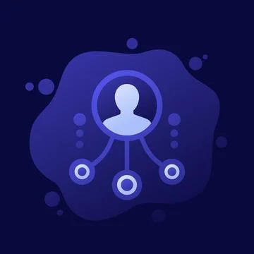 Delegation or multitasking icon, vector design 스톡 일러스트