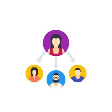 Delegation vector illustration in flat style Stock Illustration