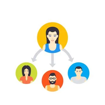 Delegation vector illustration Stock Illustration
