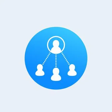 Delegation work icon Stock Illustration
