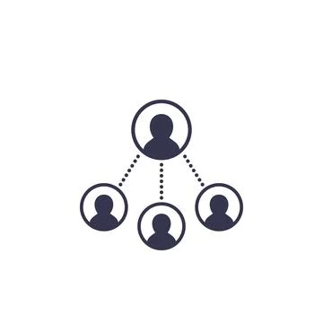 Delegation work, vector icon Stock Illustration