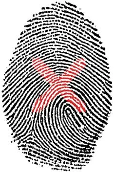 Delete action Fingerprint Stock Photos