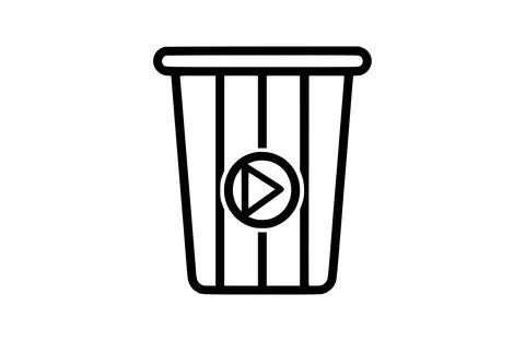 Delete black icon, isolated on white background. Vector illustration. Stock Illustration