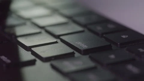 Delete Button Being Repeatedly Pressed Stock Footage 208789699