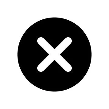 Delete button black glyph ui icon 스톡 일러스트