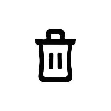 Delete button. Delete icon. Simple style recycle poster background symbol. .. Stock Illustration