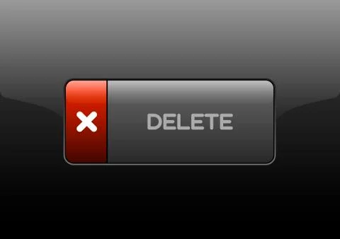 Delete Button Stock Illustration