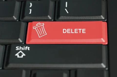 Delete button on a keyboard Stock Photos
