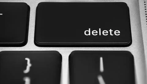 Delete button on a keyboard Stock Photos