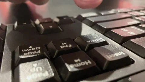 Delete button to remove specific data Stock Footage 253554943