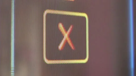 Delete button on the screen Stock-Footage 44360421