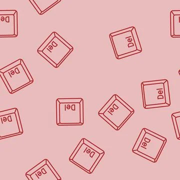 Delete close line seamless pattern Stock Illustration