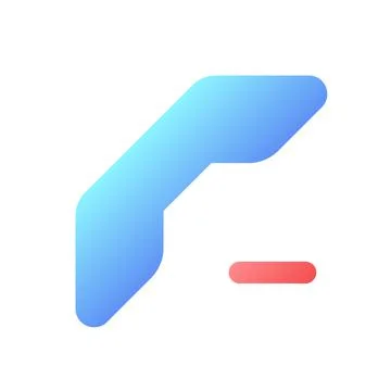 Delete contact pixel perfect flat gradient color ui icon Illustrazione stock