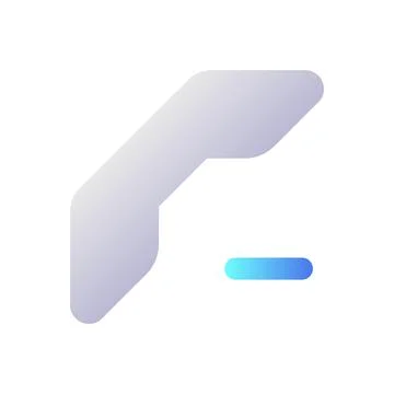 Delete contact pixel perfect flat gradient two-color ui icon Stock Illustration