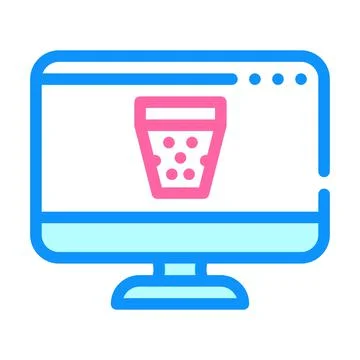 Delete digital information operating system color icon vector illustration Stock Illustration
