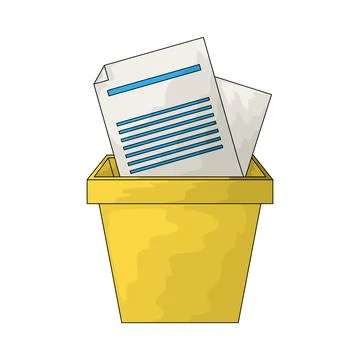 Delete Document illustration Illustrazione stock