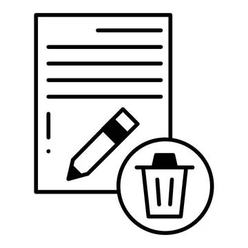 Delete dualtone icon Stock Illustration