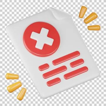 Delete file 3d icon illustration Stock Illustration