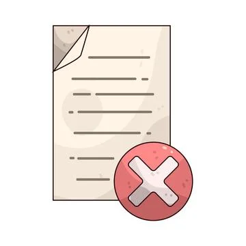 Delete File illustration Stock Illustration