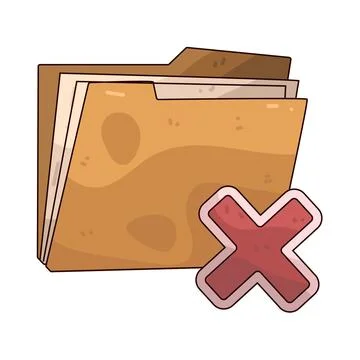 Delete Folder illustration Stock-Illustration