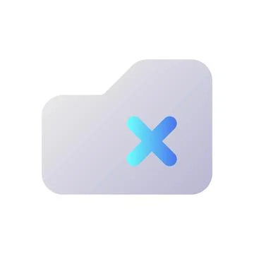 Delete from folder pixel perfect flat gradient two-color ui icon イラスト素材