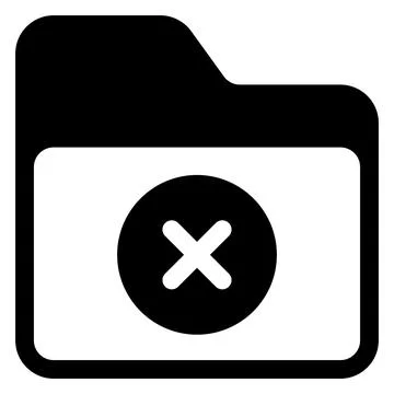 Delete glyph icon vector illustration isolated on white background Stock-Illustration
