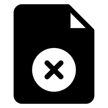 Delete glyph icon vector illustration isolated on white background Stock-Illustration