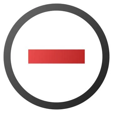 Delete Gradient Vector Icon Stock Illustration