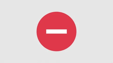 "Delete" icon button animation, transparent background embed. Stock Footage 293115915