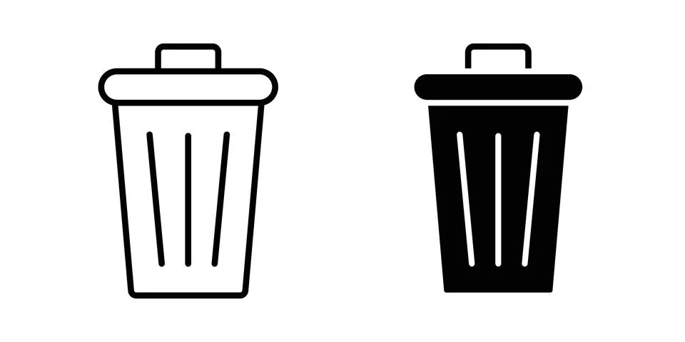Delete icon illustration vector, icon set for apps Stock Illustration