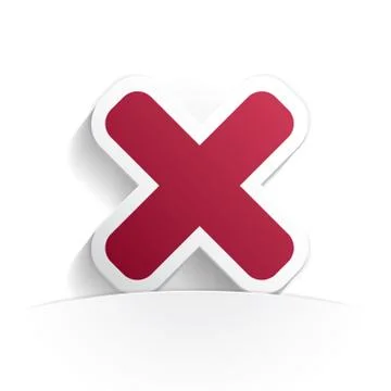 Delete icon paper Stock Illustration