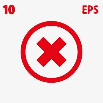 Delete icon stock vector illustration flat design Stock Illustration