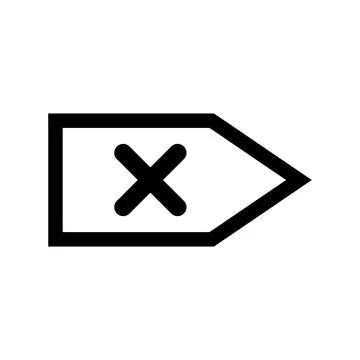 Delete icon vector Stock Illustration